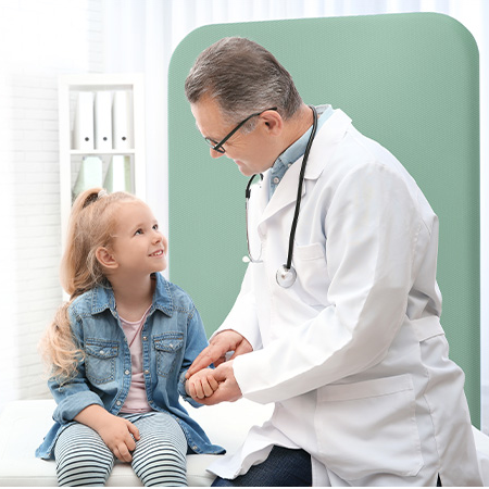 standing divider steel for healthcare