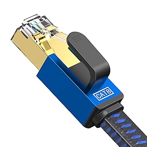 The Latest Flat Nylon Braided Design of Cat 8 Ethernet Cable Why choose LEKVKM Flat Cat8 Ethernet
