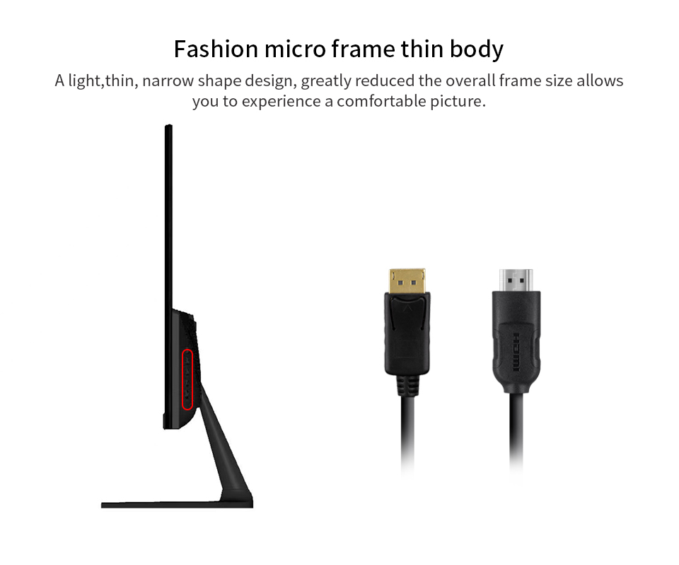 27 inch 2K HDR 2560x1440P 165Hz 100%sRGB monitor 1ms