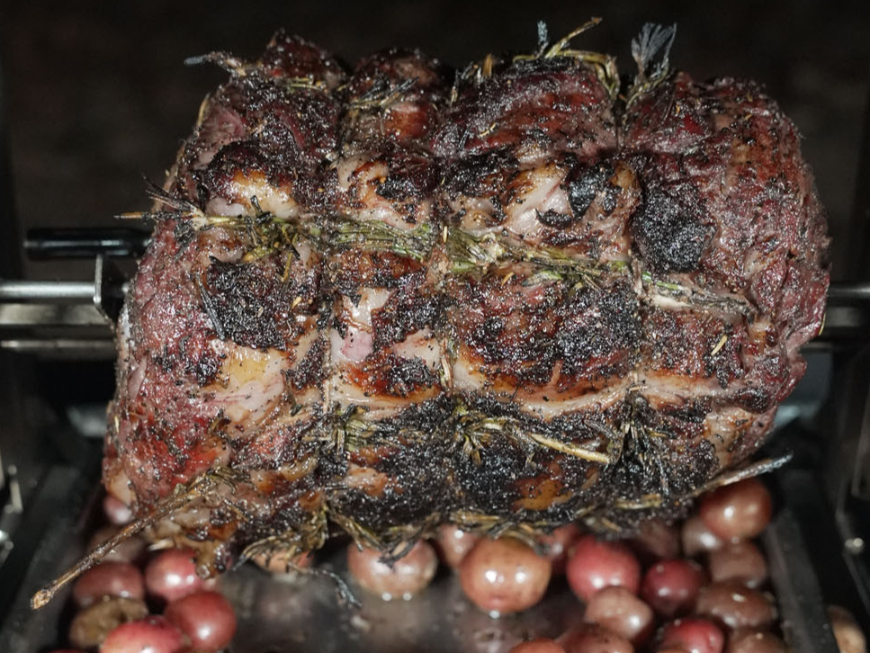 Prime Rib Roast and Potatoes