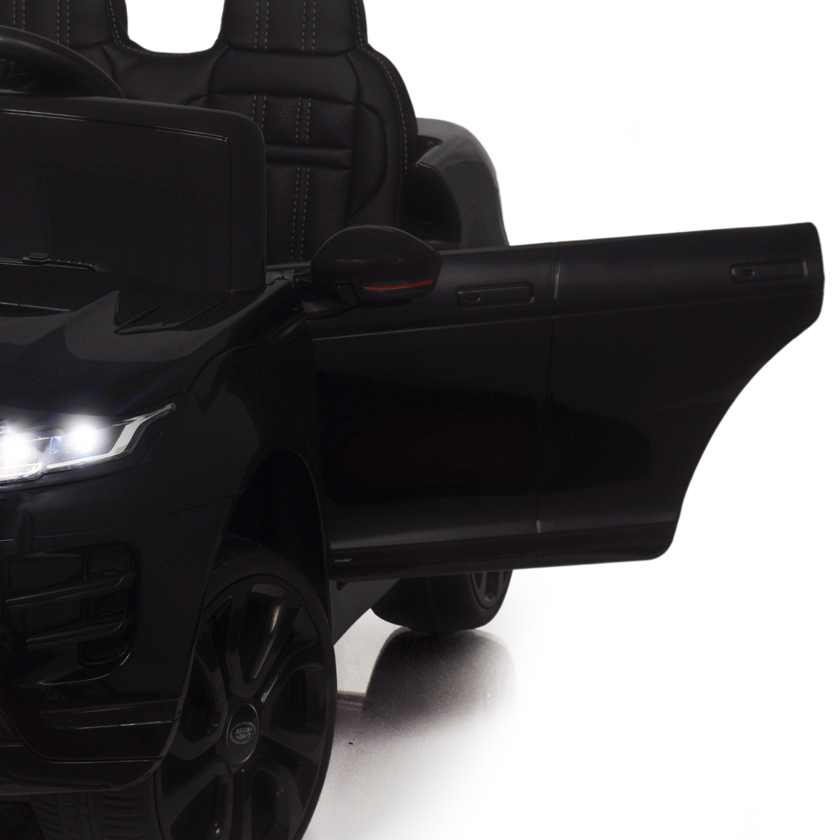 details of range rover car, ride on, land rover kids car