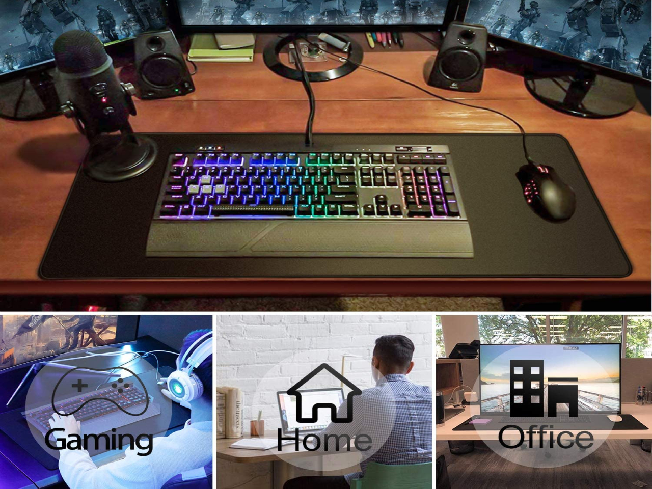 Available for all types of mouse, LASER & OPTICAL. Ideal size for daily use. 3mm thickness to adapt
