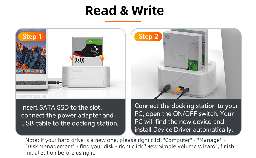 read&write data, backup date, docking station, sata hard drive enclosure, sata dock