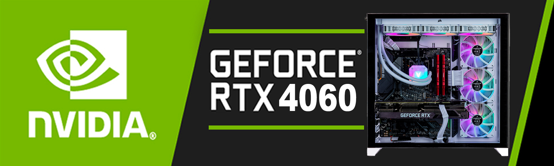 GeForce RTX 4060 Dedicated Graphics, VR Ready 8GB GDDR6, PCIe 4.0, 2.46Ghz Boost Clock