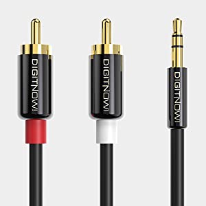 3.5mm to RCA Audio Auxiliary AUX Stereo Y Splitter Cable, 3.5 MM Convert to RCA Cable (6.6ft) 5 image for this item