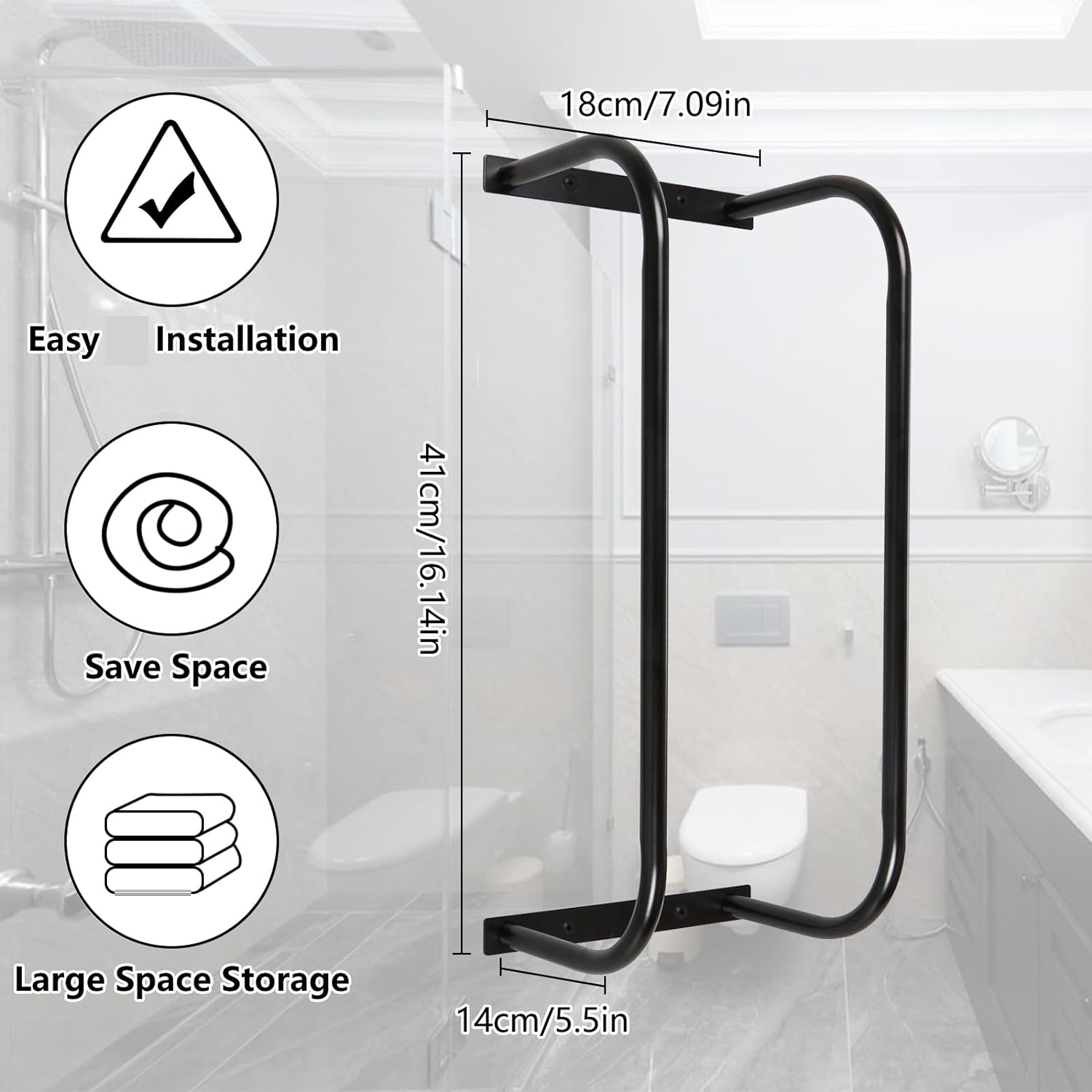 Space Saving Towel Holder