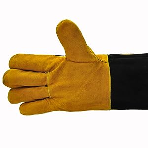 Durable Gloves Durable: Made of thickened cowhide, which is more durable and strong. And its cotton