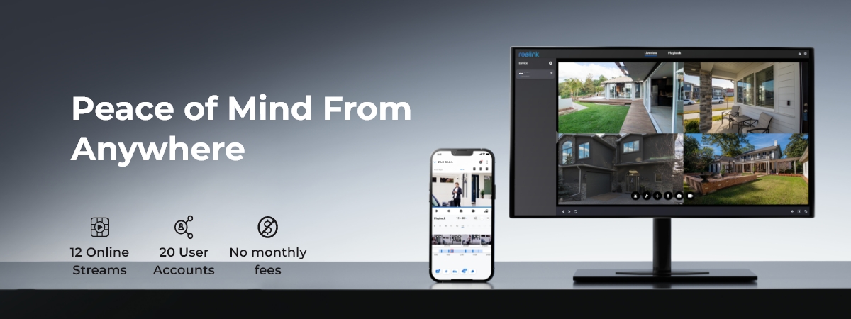 Create Your Custom Security System Select your preferred Reolink IP cameras and integrate them with