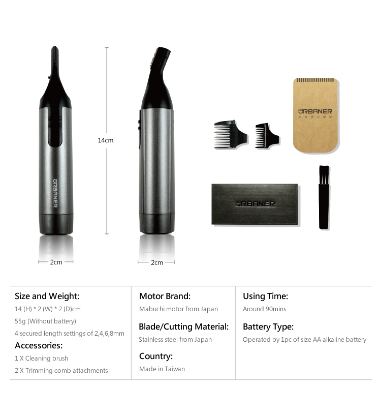 eyebrow trimmer men electric portable compact adjustable safe blade battery razor cordless painless