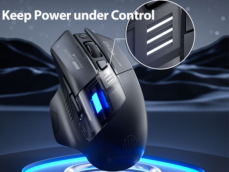 Wireless Mouse for Laptop, 2.4G/Bluetooth 5.0 Wireless Mouse, Gaming Mouse, RGB Lighting, 2400 DPI,