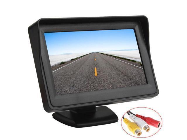 4.3 inch TFT LCD screen Car Monitor Car Reversing Parking Monitor with 2 video i