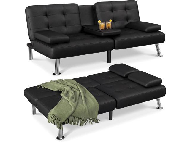 Sofá Cama Futón Moderno Juego de Futón Plegable Convertible Reclinable Lounge pa