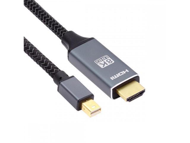 BUCIER Mini DisplayPort 1.4 Source to HDMI 2.0 Display 8K 60hz UHD 4K MINI-DP to