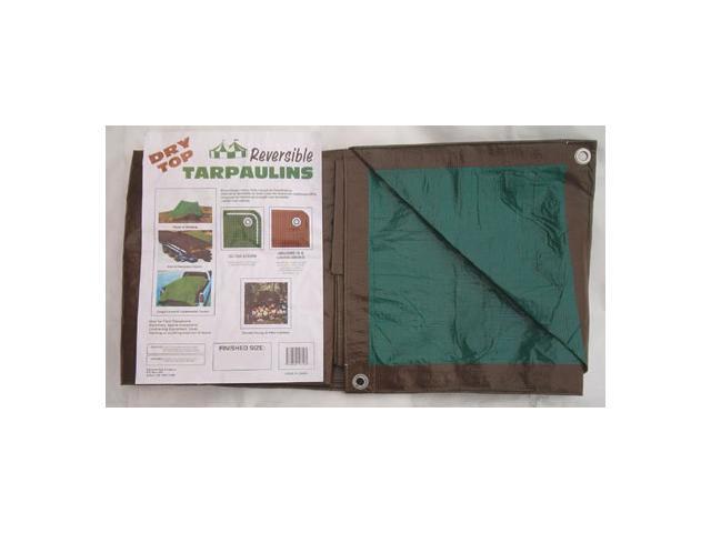 Dry Top Tarpaulins 12030 20' X 30' Brown & Green Dry Top Reversible Polyethylene Tarp