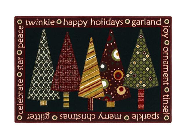 Shaw Living Holiday Collection Twinkle Trees Area Rug Multi 2' 7" X 3' 10" 3P17300119XM