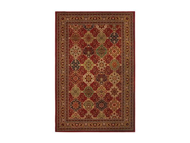 Mohawk Home Vintage Luxe Vintage Luxe Raymond Waites Sir Charles Red Rug Black 94" x 63" x 0.433" 58039 58068 063094