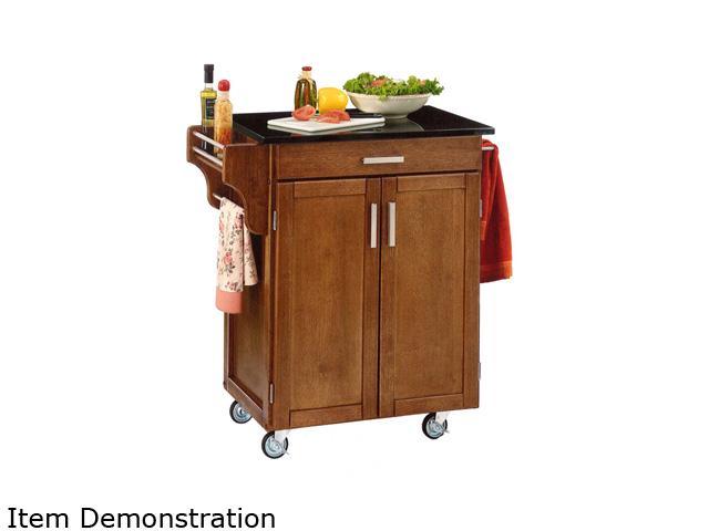 Home Styles 9001-0064 Create-a-Cart Cottage Oak Cuisine Cart with Black Granite Top