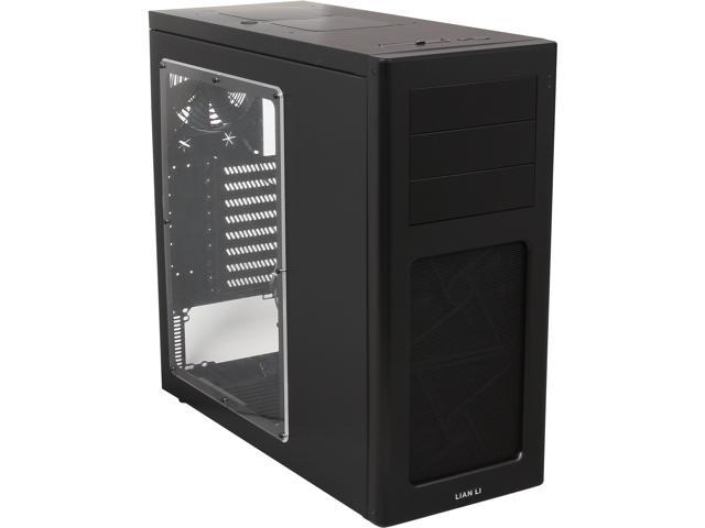 LIAN LI PC-7HWX Black Aluminum ATX Mid Tower Computer Case
