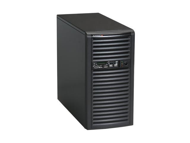 SUPERMICRO SuperChassis CSE-731D-300B Black Mid-tower Server Chassis with Card Reader