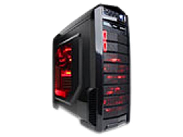 CYBERPOWERPC X-Titan Black/Red Full-Tower Gaming Case