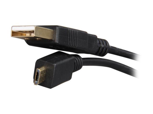 Rosewill RCAB-11020 - 1.5-Foot USB 2.0 A Male to Micro B (5-Pin) Male Cable with Ferrite Core - Black with Gold Plated Connectors