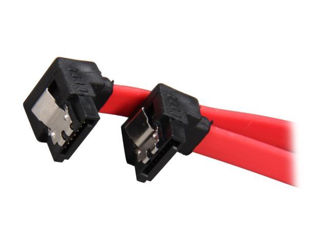 Rosewill RCAB-11047 - 18" Flat Red SATA III Cable with Locking Latch - Supports 6 Gbps, 3 Gbps, and 1.5 Gbps Transfer Rates