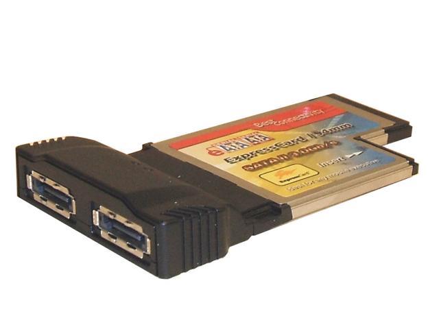 SYBA SD-PCBX-ESA2 PCMCIA SATA2 ExpressCard 2x e-SATA Host Controller