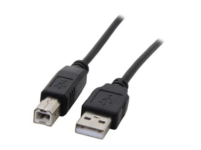 Link Depot USB-15-AB-BK Black USB 2.0 Cable
