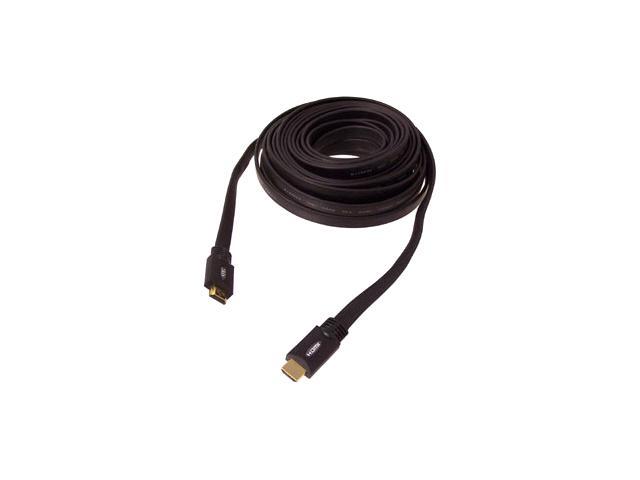 SIIG CB-HM0312-S1 32.8 ft. Black Connector A: 1 x HDMI, Male Connector B: 1 x HDMI, Male Flat HDMI Cable