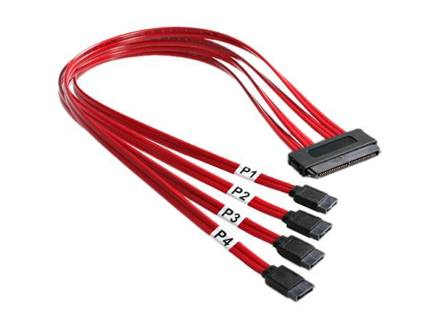 StarTech.com Model SAS84S450 19.7" SAS SFF-8484 (32 pin 4i Multi-lane) Host To 4 SATA Cable