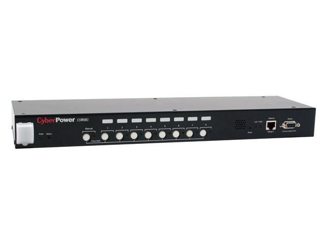 CyberPower CyberSwitch CSW8RU 8 x NEMA 5-15P Outlets Power Console