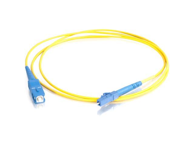 C2G 37112 10m LC-SC 9/125 OS2 Simplex Single-mode PVC Fiber Optic Cable - Yellow