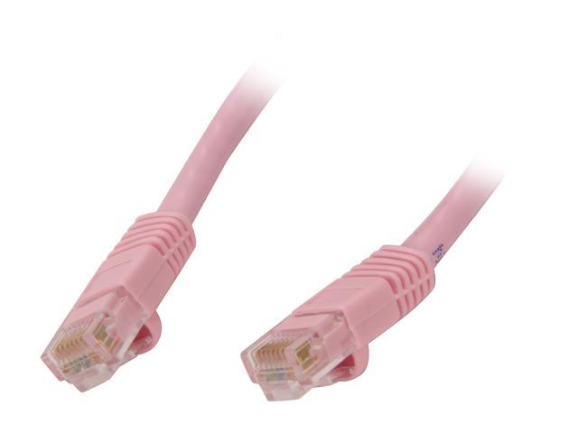 Coboc CY CAT6 01 PK 1 Ft Cat 6 Pink Color 550Mhz UTP Network Cable