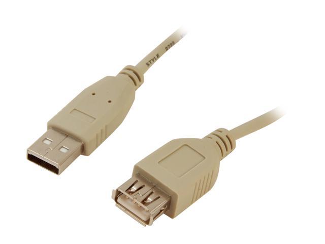 Kaybles USB-MF-3FT 3 ft. Beige USB cable A/male to A/Female in Beige Color 3 feet - OEM
