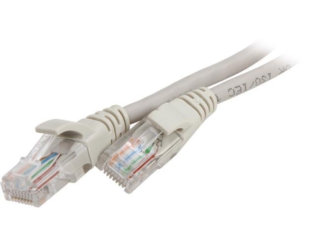 VCOM VC511-7GY 7 ft. Cat 5E Gray Molded Patch Cable