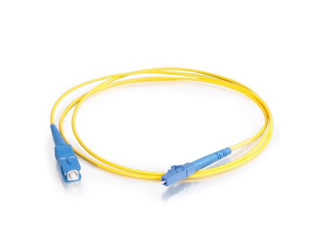 C2G 37110 3m LC-SC 9/125 OS2 Simplex Single-Mode PVC Fiber Optic Cable - Yellow