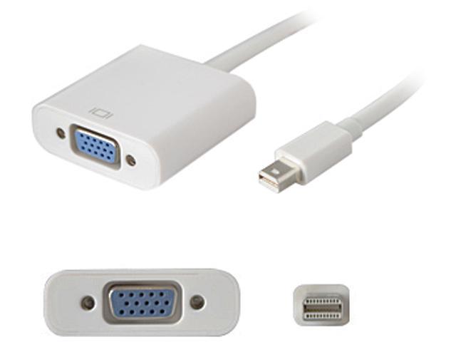 AddOn Bulk 5 Pack Mini-Displayport to VGA White Adapter Cable - M/F