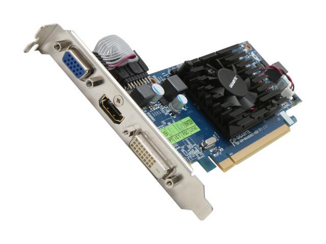 GIGABYTE Radeon HD 6450 1GB DDR3 PCI Express 2.1 x16 Low Profile Ready Video Card GV-R645OC-1GI
