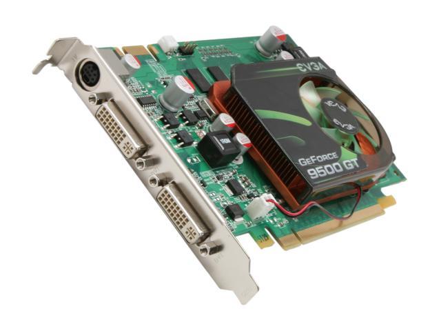 EVGA GeForce 9500 GT 1GB DDR2 PCI Express 2.0 x16 SLI Support Video Card 01G-P3-N959-RX