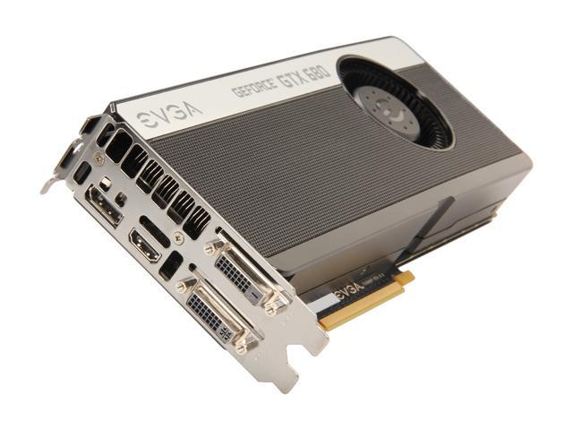 EVGA GeForce GTX 680 4GB GDDR5 PCI Express 3.0 x16 SLI Support Video Card 04G-P4-2686-RX