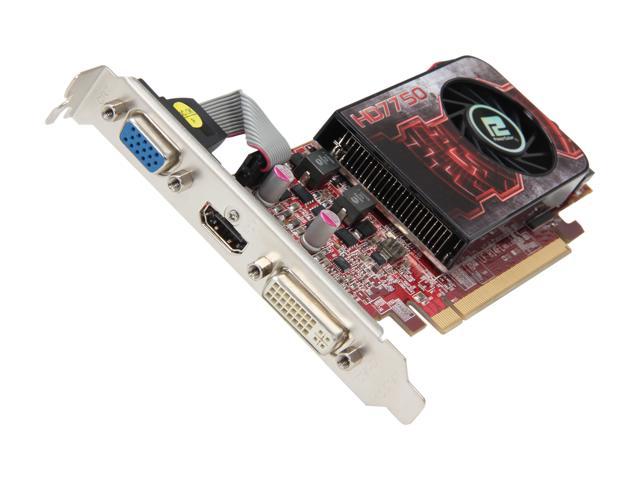 PowerColor Radeon HD 7750 1GB GDDR5 PCI Express 3.0 x16 Low Profile Ready Video Card AX7750 1GBD5-HL