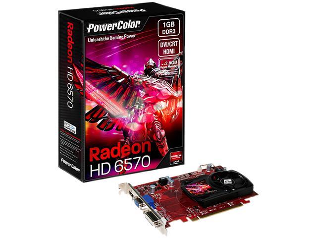 PowerColor Go! Green Radeon HD 6570 1GB DDR3 PCI Express 2.1 x16 CrossFireX Support Video Card AX6570 1GBK3-HEV2