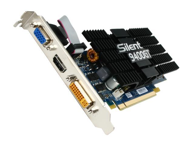 ECS GeForce 9400 GT 512MB DDR2 PCI Express 2.0 x16 Low Profile Ready Video Card NS9400GTC-512QZ-H