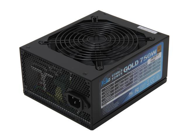 XCLIO STABLEPOWER GOLD 750W 750 W ATX12V / EPS12V 80 PLUS GOLD Certified Full Modular Active PFC Power Supply