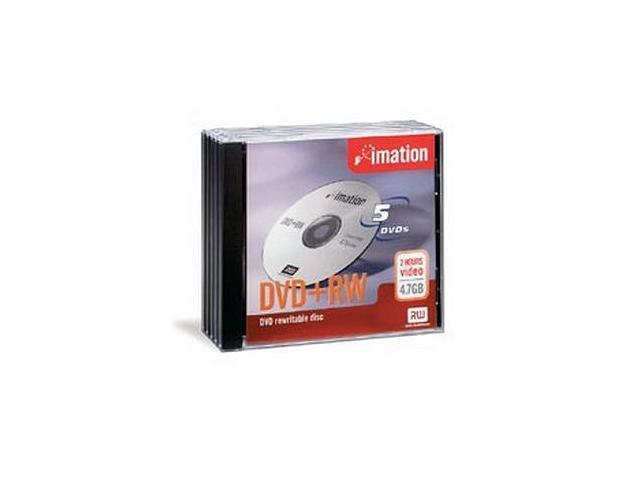 imation 4.7GB 4X DVD+RW 5 Packs Media Model 16804