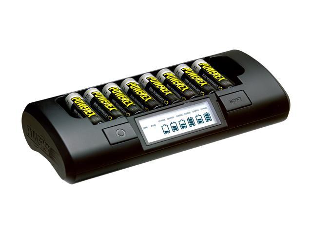POWEREX MH-C801D Eight Cell 1 Hour Charger w/ 2700mAh 8 x AA Rechargeable Batteries