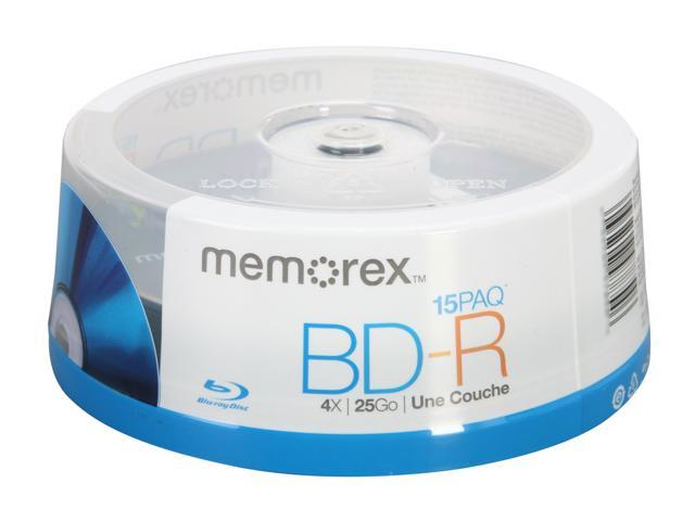 memorex 25GB 4X BD-R 15 Packs Disc Model 97854