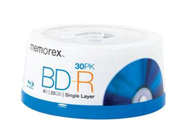memorex 25GB 6X BD-R 30 Packs Blu-ray Recordable Media Model 98682