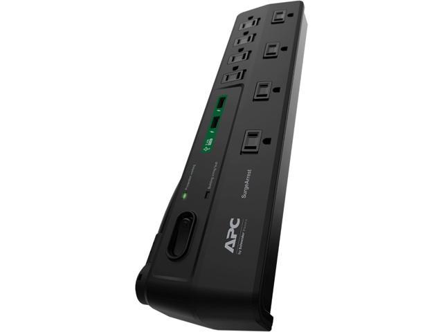 Apc Home Office Surgearrest 8 Outlets With 2 Usb Charging Ports (5V, 2.4A In Tot