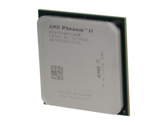 AMD Phenom II X4 955 - Phenom II X4 Deneb Quad-Core 3.2 GHz Socket AM3 95W Desktop Processor - HDX955WFK4DGM